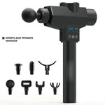 High-Quality Vibration Electric Deep Muscle Body Therapy Fascia Massage Gun Long Handle Massage Gun