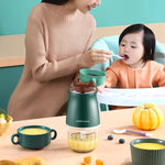 Baby Food Processor, Multifunctional Mini Grinder and Blender, 304 Stainless Steel, Glass Bowl, Detachable Design Easy Cleaning