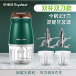 Baby Food Processor, Multifunctional Mini Grinder and Blender, 304 Stainless Steel, Glass Bowl, Detachable Design Easy Cleaning